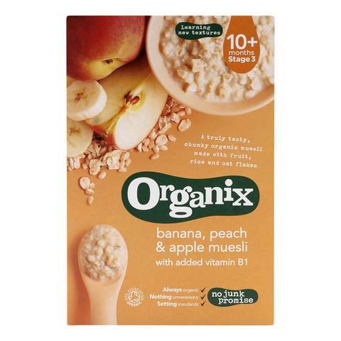 Organix Ban Peach Apple Muesli 200g