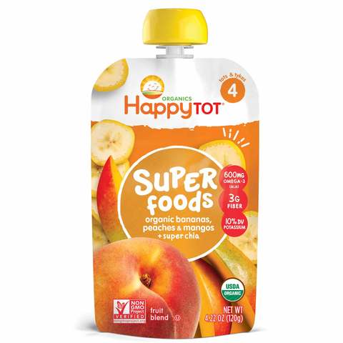 Organic Happytot Fruit and Veggie Blend Baby Food 120g