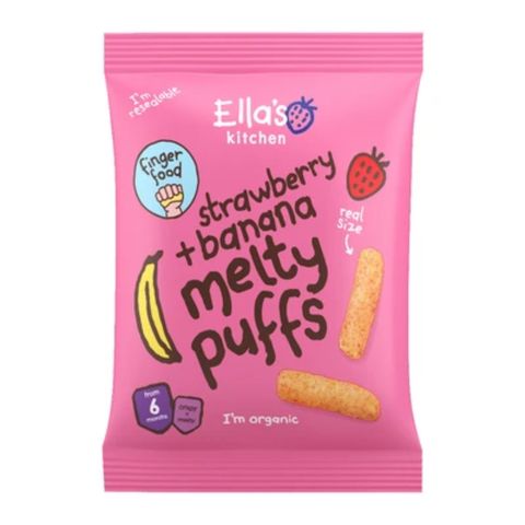 Ella\'s Kitchen Strawberry Banana Melty Puffs 20g