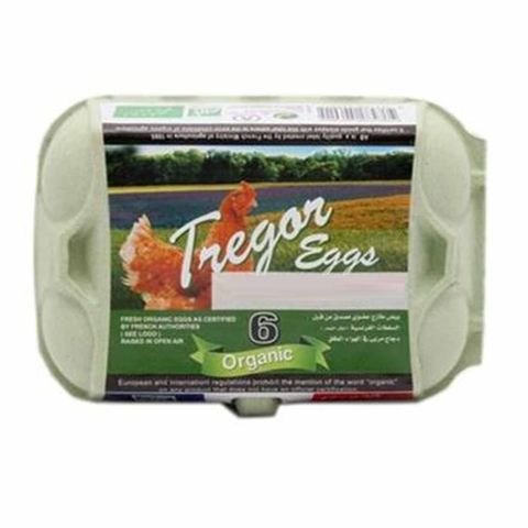 Tregor Organic Medium Eggs - 6 Pieces