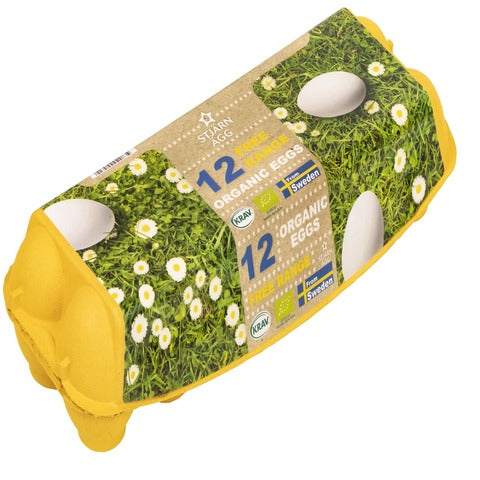Stjarn Agg Organic Medium Eggs 12 Piece