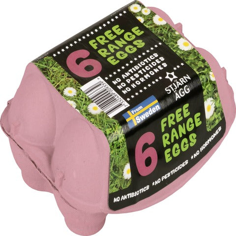 Stjarn Agg Free Range Eggs 6 Piece