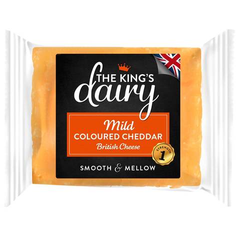 The King\'s Dairy Mild Cheddar Cheese 200g