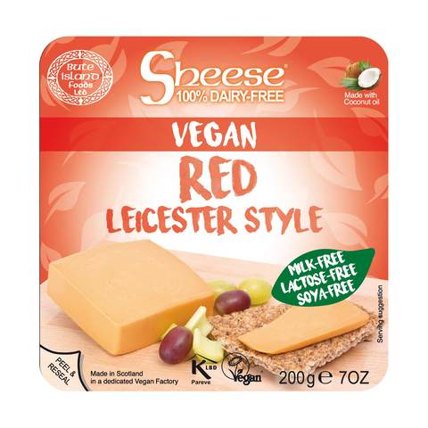 Sheese Vegan Red Leicester Block 200g