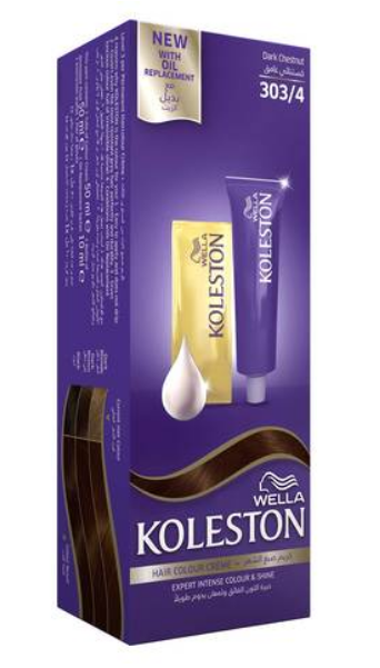 Wella Koleston Hair Color Creme 303/4 Dark Chestnut