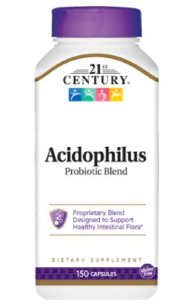 21St Century Acidophilus Probiotic Blend - High Potency 150 Capsules