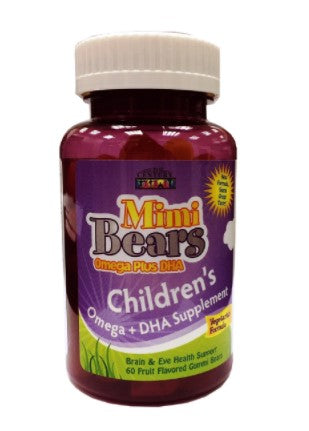 21St Century Mimi Bears Omega Plus Dha 60 Gummies