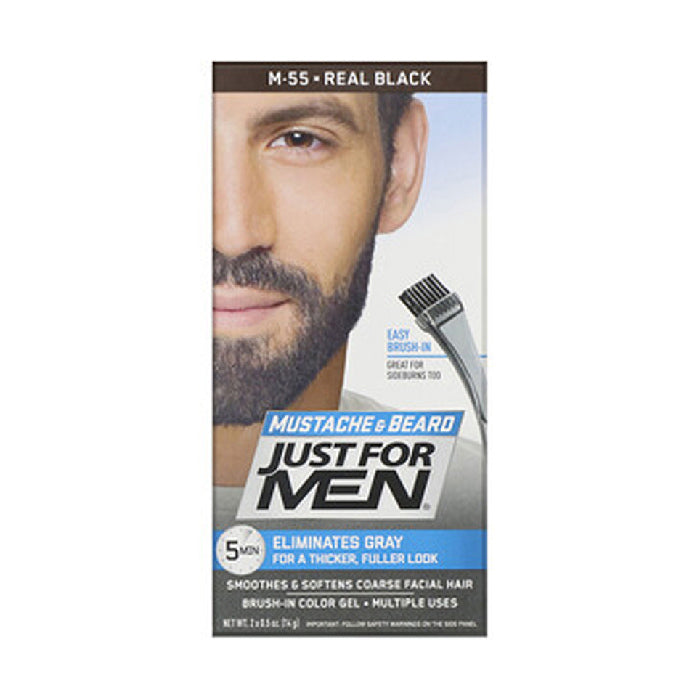 Just For Men Moustache-Beard Gel Real Black 2x14.2g