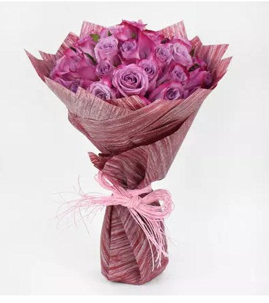 35 Purple Roses Designer Bouquet