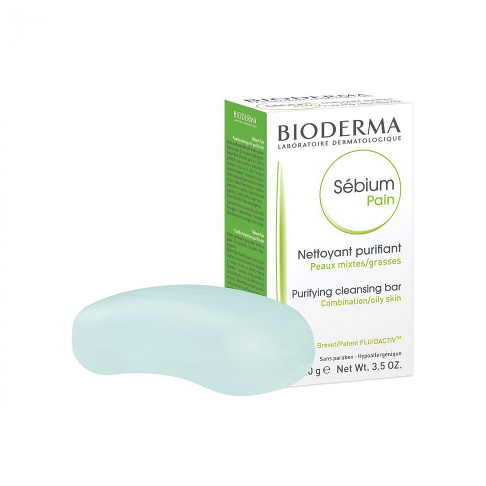 Bioderma Sebium Pain Purifying Cleansing Bar for Combination to Oily Skin, 100g