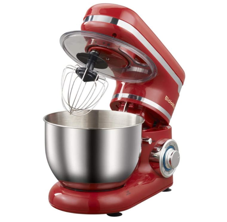 Biolomix Household Stand Mixer 4L, 1200W, 6-Speed Food Mixer