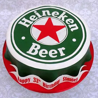 3D Heineken Cake Chocolate