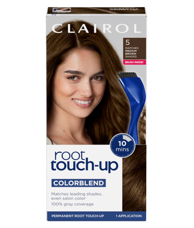 Nice n Easy Root Touch-Up Permanent Color - # 5 Medium Brown by Clairol for Women - 1 Application Ha