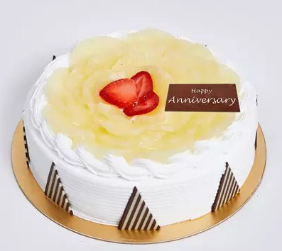 500 grams Pineapple Cake For Anniversary