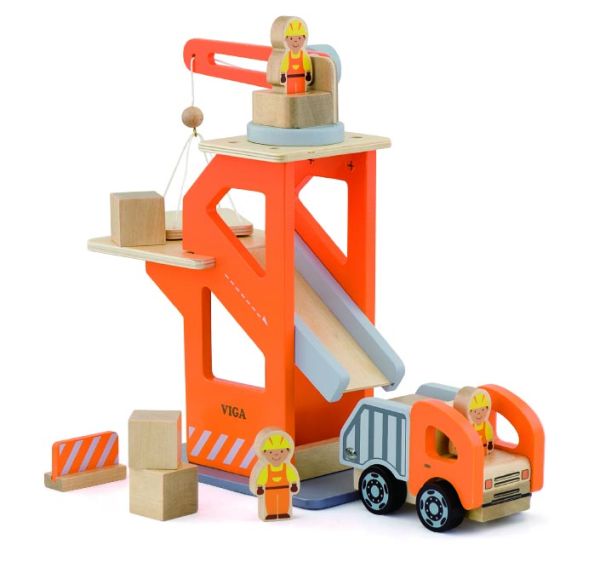 Viga toys - Crane Lift w/Dumper