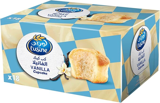 Almarai Lusine Vanilla Cup Cake (18 x 30g)