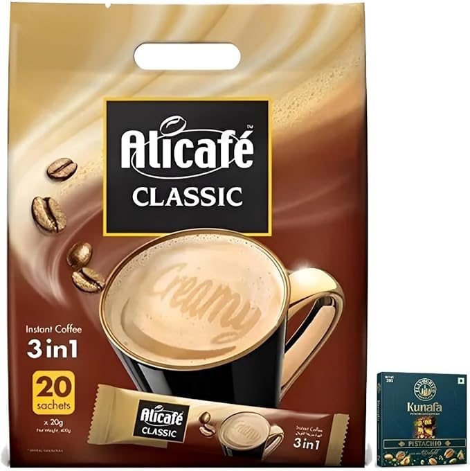 Alicafé Classic 3in1 Instant Coffee Mix Powder, Medium Roast, 20g x 30+10s ( PART )