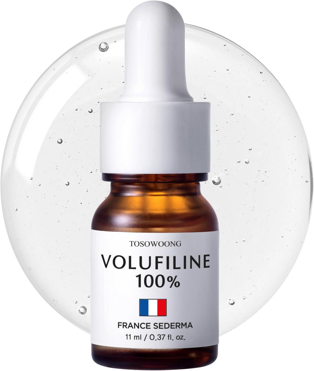 TOSOWOONG Volufiline Ampoule, 100% France Sederma Volufiline Concentrate for Supple Skin, Elasticity Support, Skin Radiance, Glass Skin, Glow Skincare for Face, Lip and Body, 11ml 0.37 fl. oz