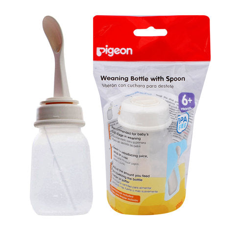 Pigeon Weaning Bottle with Spoon 120ml