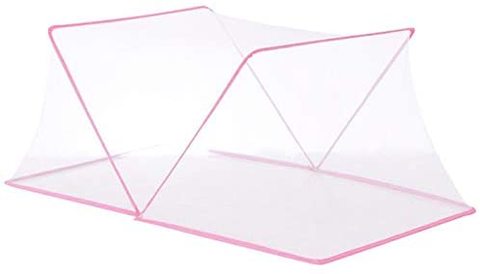 NuSense Children Baby Mosquito Net for Bed Portable Foldable Newborn Travel Tent(PINK)