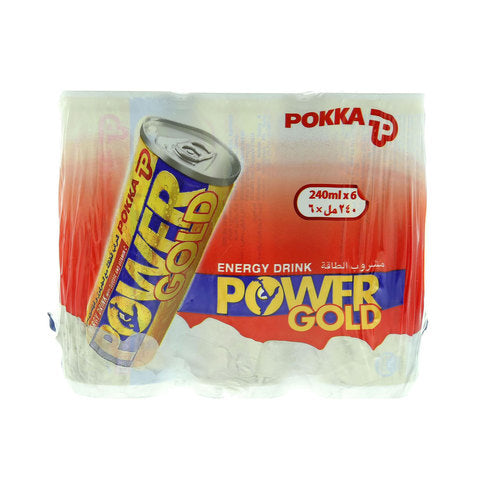 Pokka Power Gold Energy Drink 240mlx6