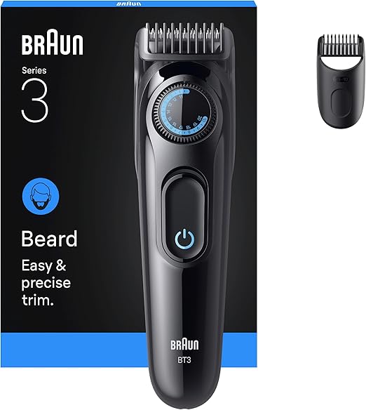 Braun Beard Trimmer Series 3, +2 Styling Tool, 20 Lengths, BT3500