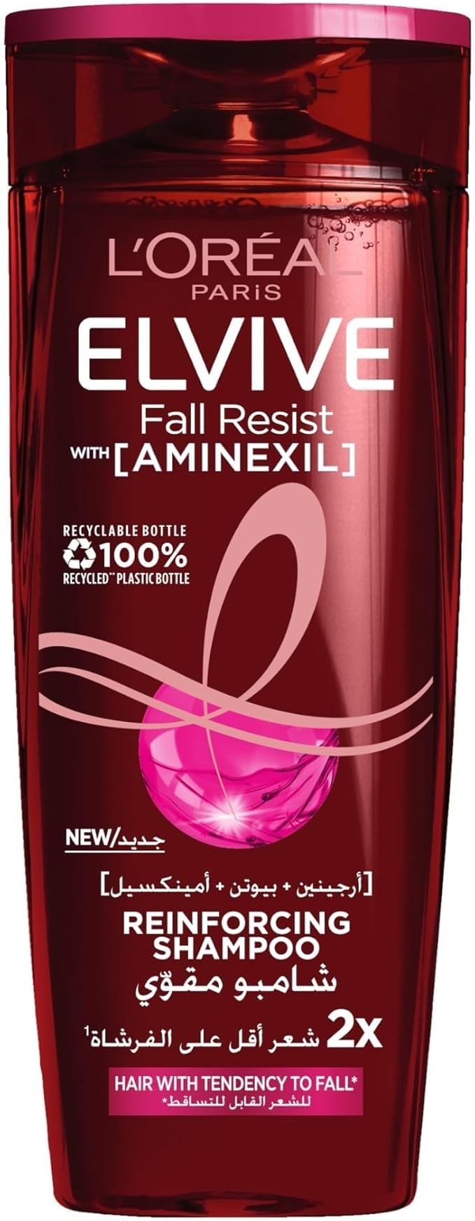 L’Oréal Paris Elvive Fall Resist Shampoo for Weak Hair and Hair Fall, 600 ml