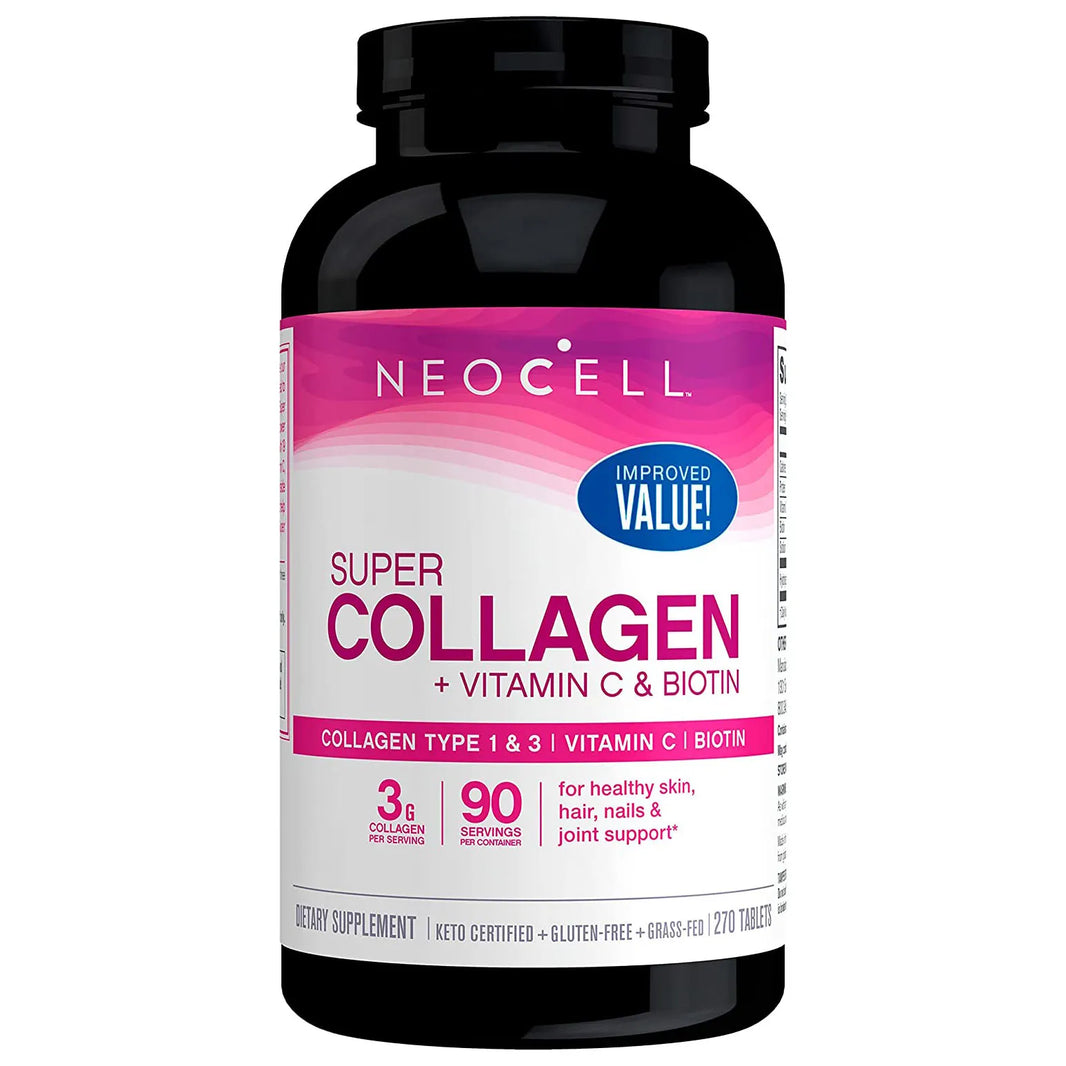 Neocell Super Collagen With Vitamin C & Biotin Tablets For Healthy Hair, Skin And Nails, Pack of 270's