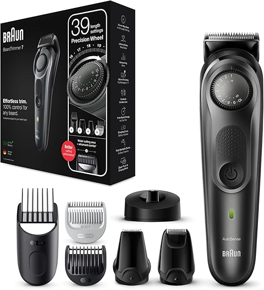 Braun Beard Trimmer 7 BT7350, Beard Trimmer For Men