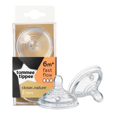 Tommee Tippee Closer To Nature Easi-Vent™ Fast Flow Teats X 2