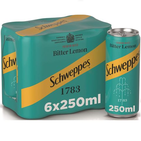 Schweppes Bitter Lemon Can 250mlx6