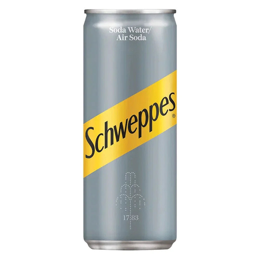 Schweppes Soda Water 320ml Can