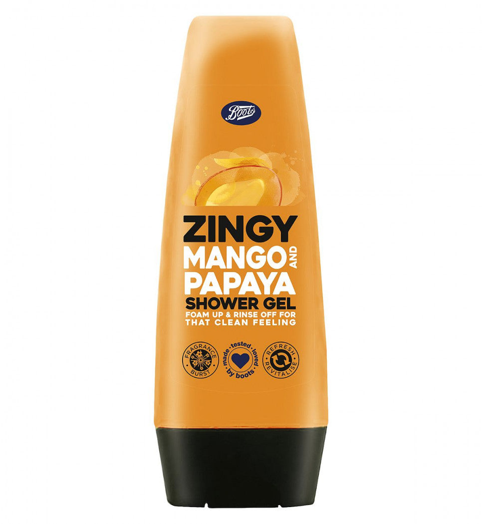 Boots Zingy Juicy Mango & Papaya Shower Gel 250ml