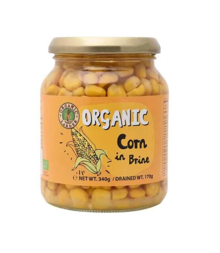 Organic Larder Organic Corn In Brine 170g