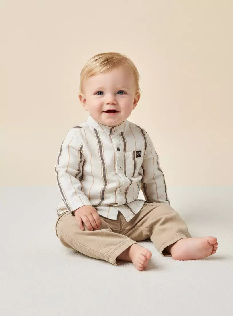 Striped Shirt with Bodysuit and Pants