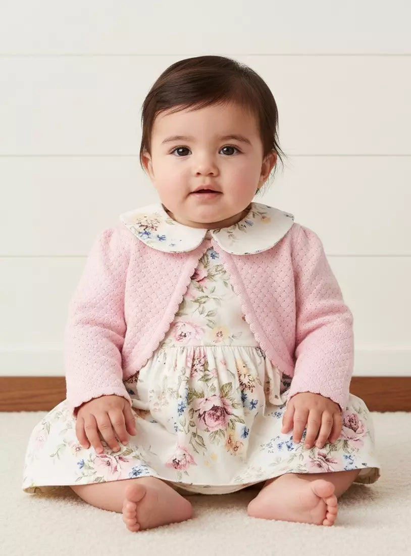 Floral Print Dress with Shrug