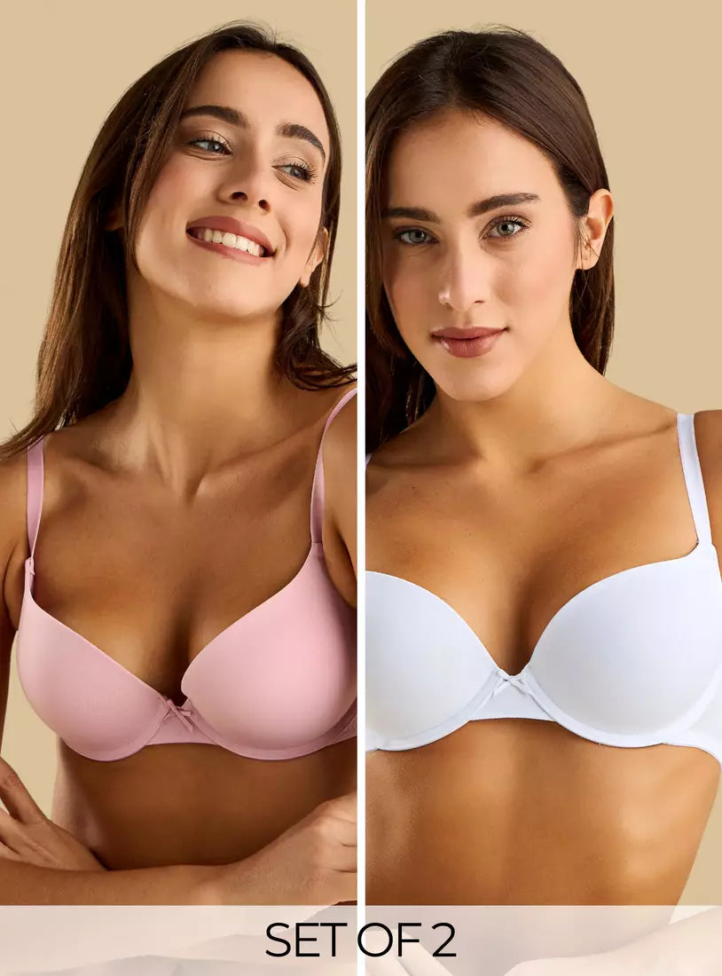 Pack of 2 - Plunge Bra
