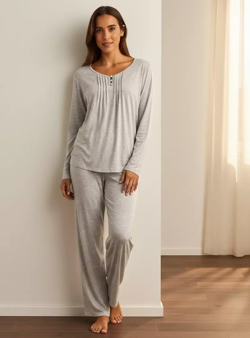 Heart Print Pyjama Set