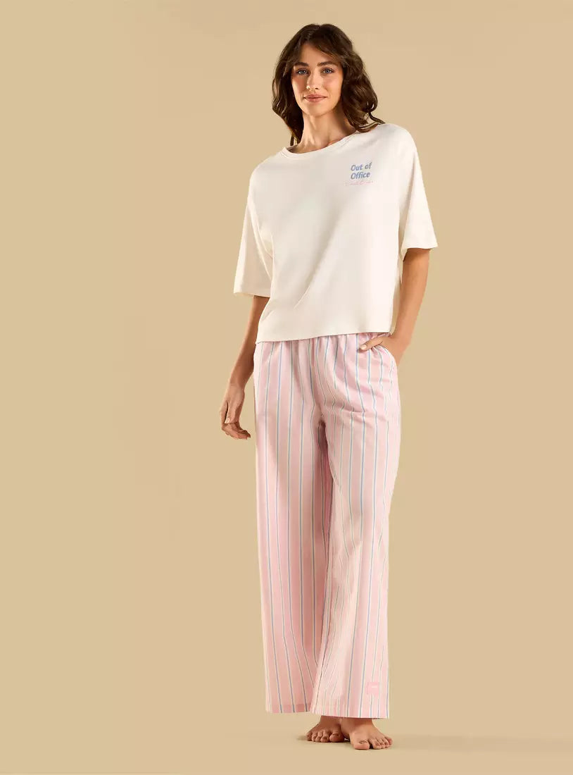 Striped Cotton Pyjama Set