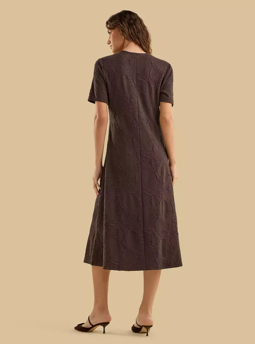 Jacquard Textured Dress