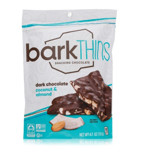 Bark Thins dark chocolate coconut almond 133g