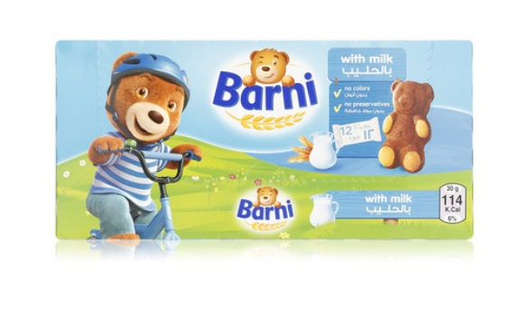 Barni milk sponge cakes 30g