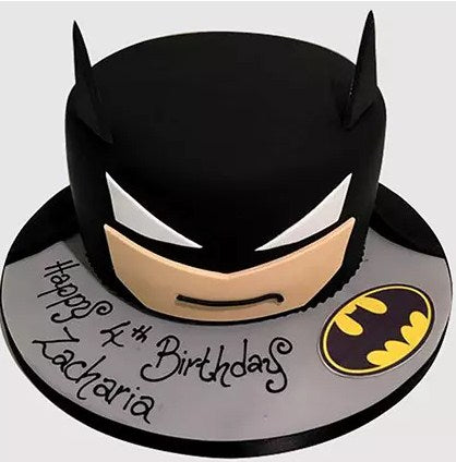 Batman Head Fondant Chocolate Cake