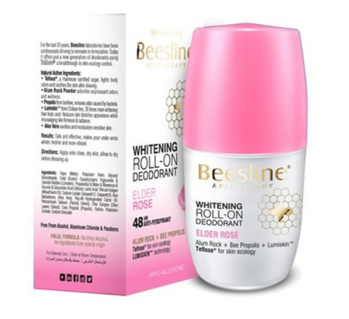 Beesline - Whitening Roll-On Deodorant, Elder Rose