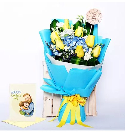 Best Day Bouquet n Greeting Card