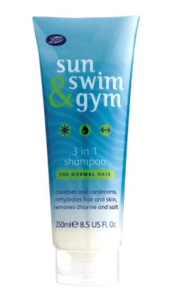 Boots Sun, Swim and Gym Shampoo 3 in 1 250ml