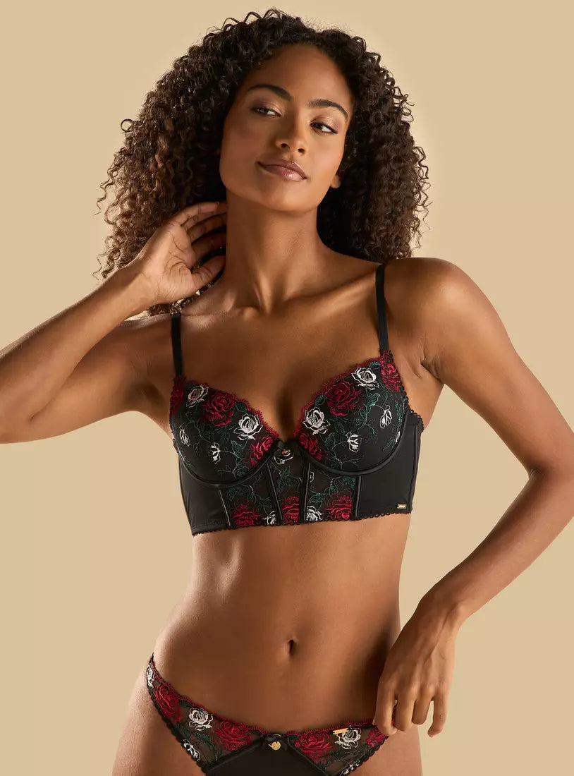 Floral Embroidered Bralette