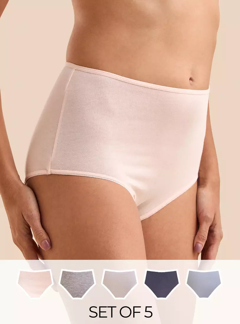 Pack of 5 - Plain Full Briefs