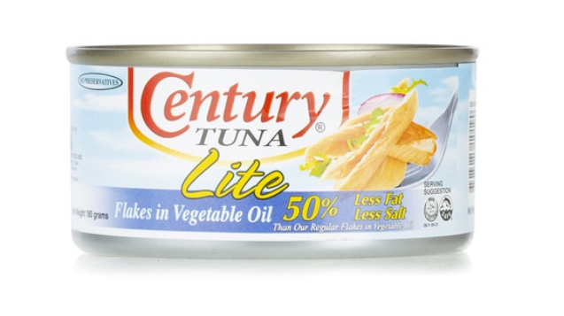 Century lite tuna in vegetable oil 180g
