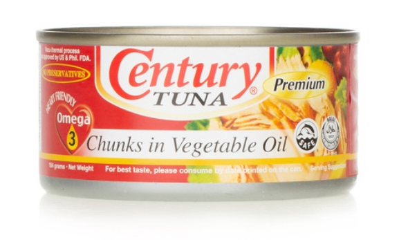 Century tuna chunks in vegetable oil 184g
